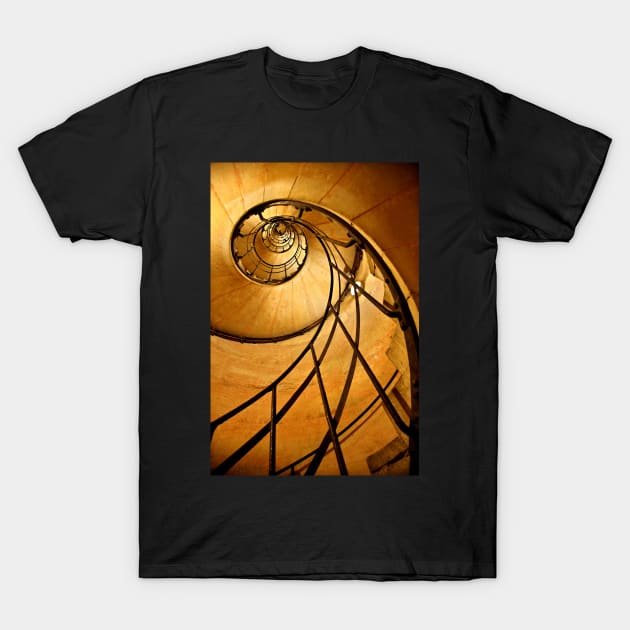 Fibonacci spiral in Arc de Triomphe T-Shirt by Cretense72